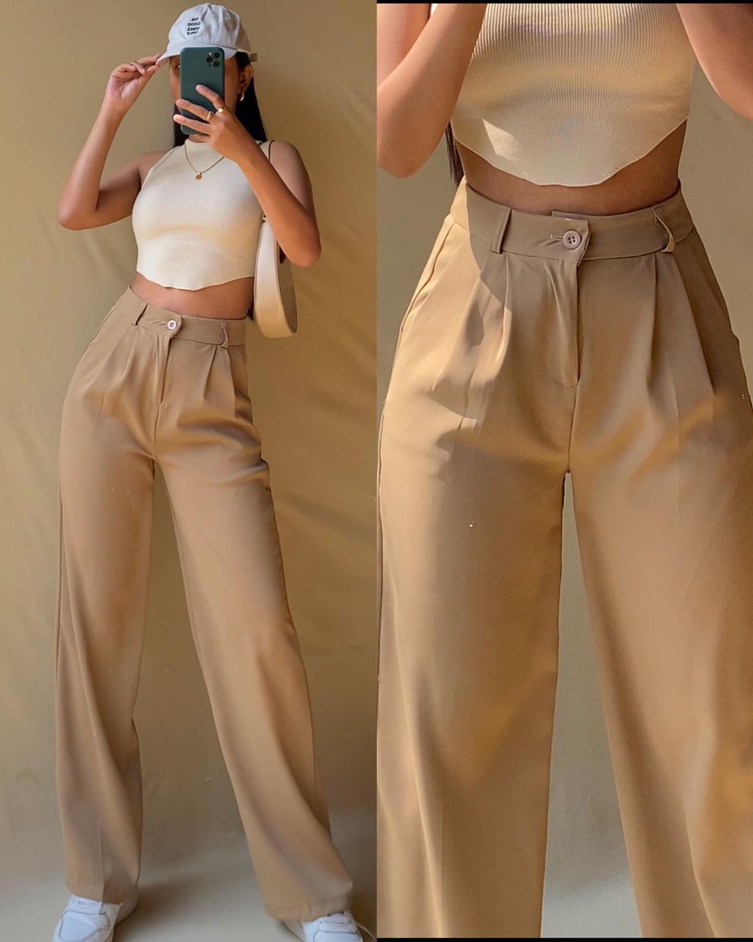 Korean pleated pants