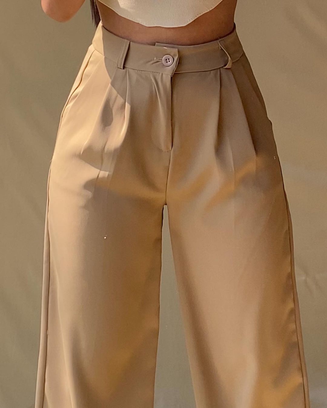 Korean pleated pants