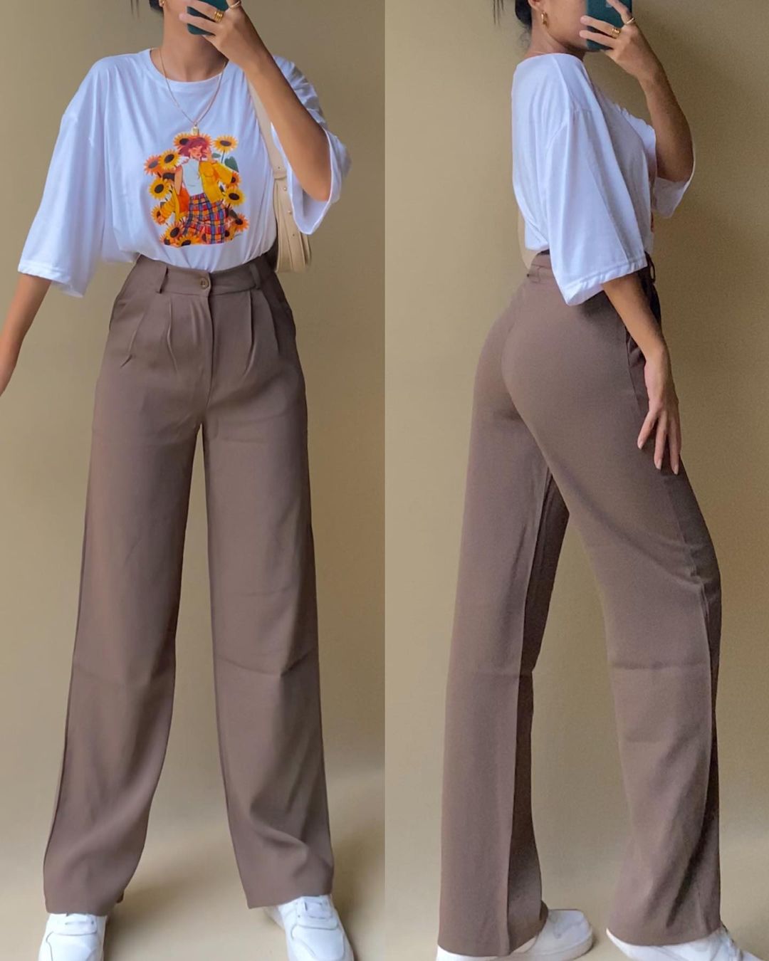 Korean pleated pants