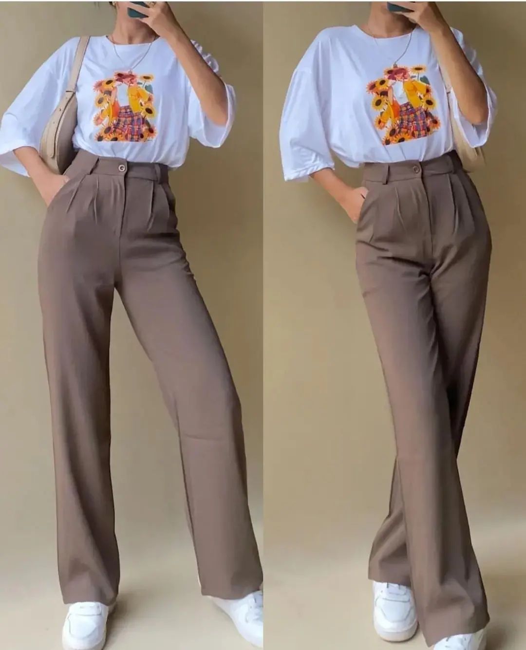 Korean pleated pants