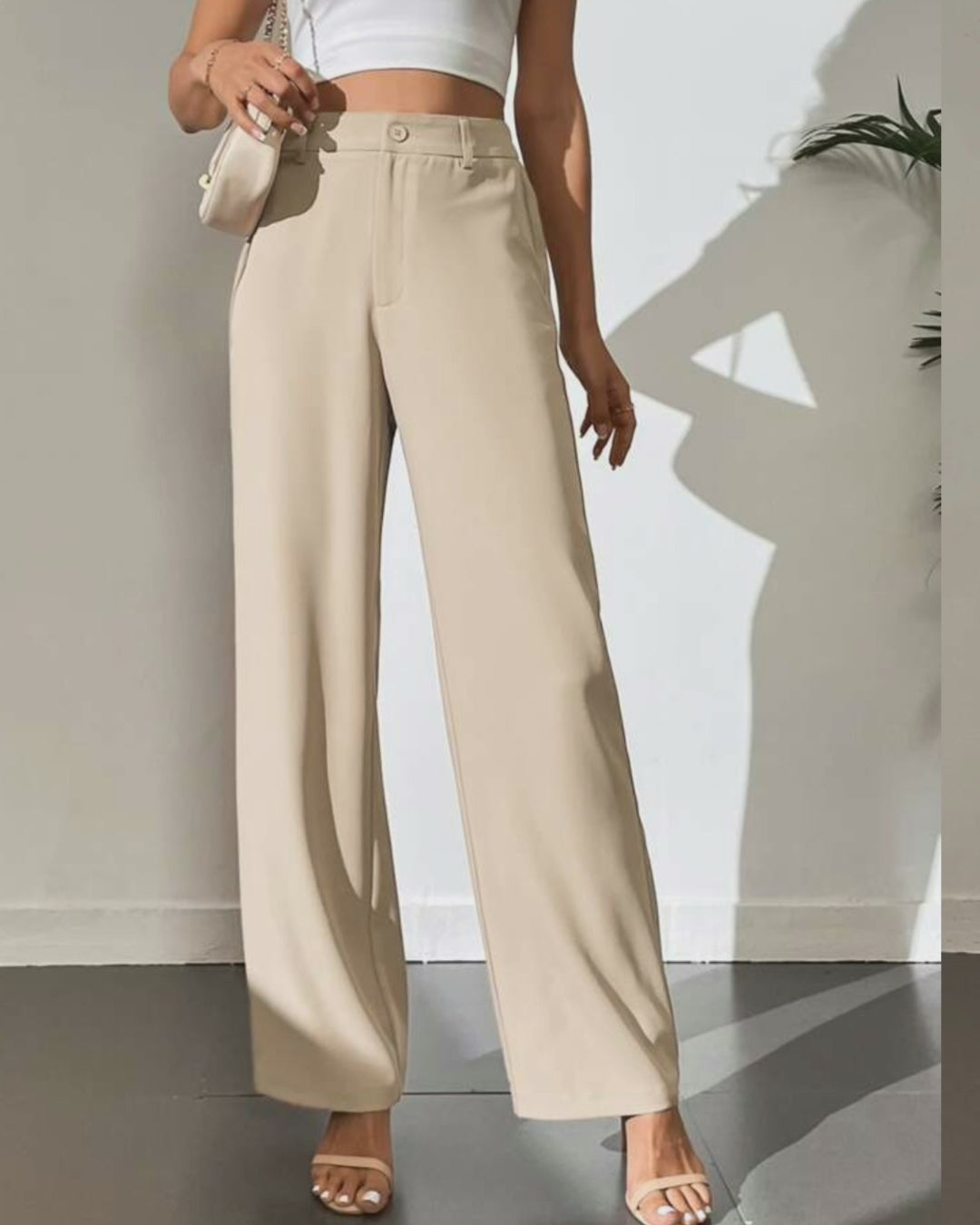 Korean High Waist Premium Straight Pants