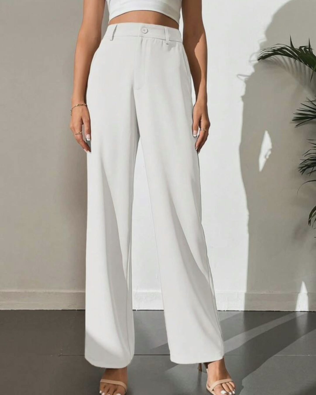 Korean High Waist Premium Straight Pants