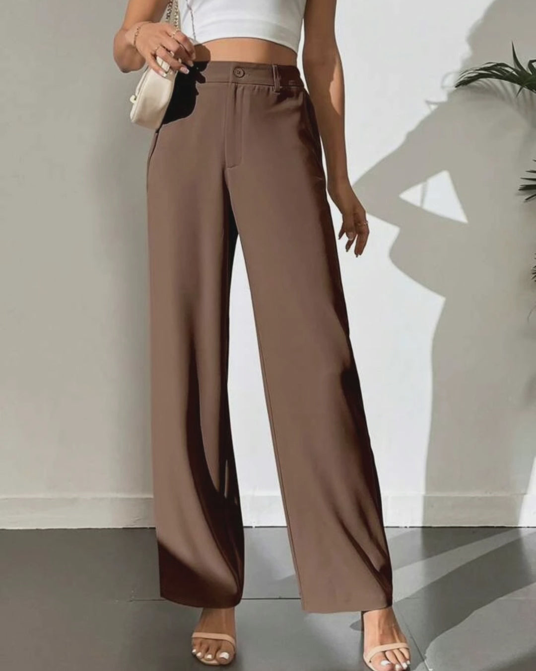 Korean High Waist Premium Straight Pants