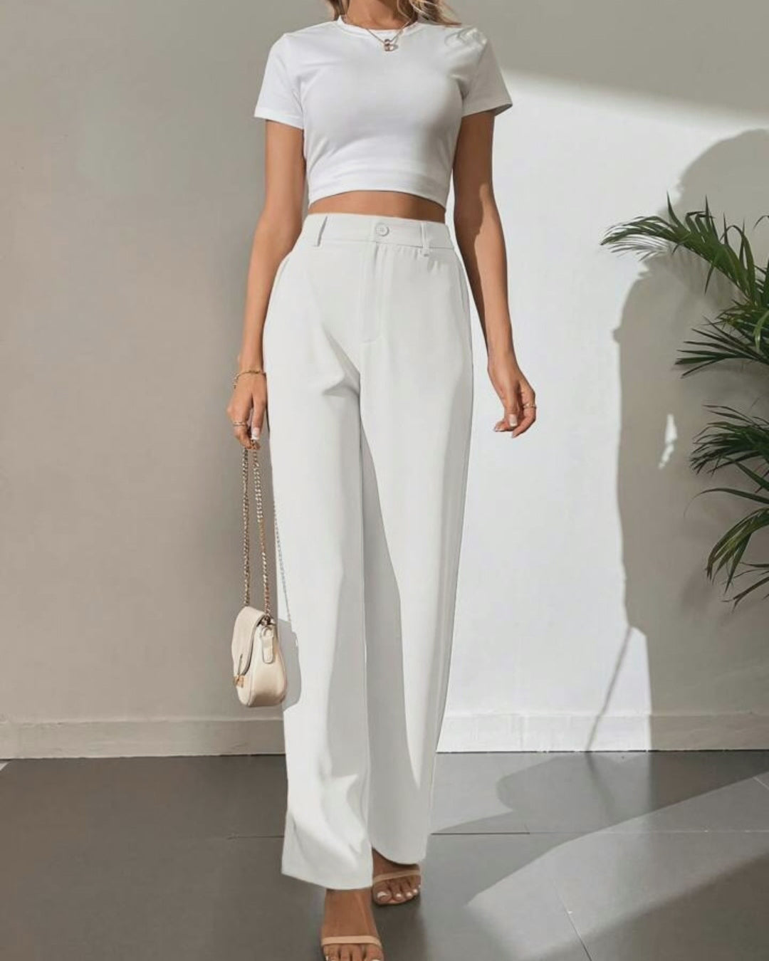 Korean High Waist Premium Straight Pants