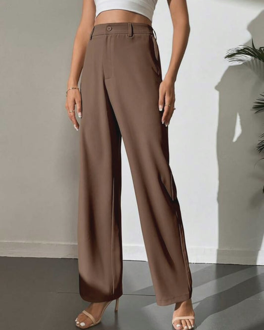 Korean High Waist Premium Straight Pants