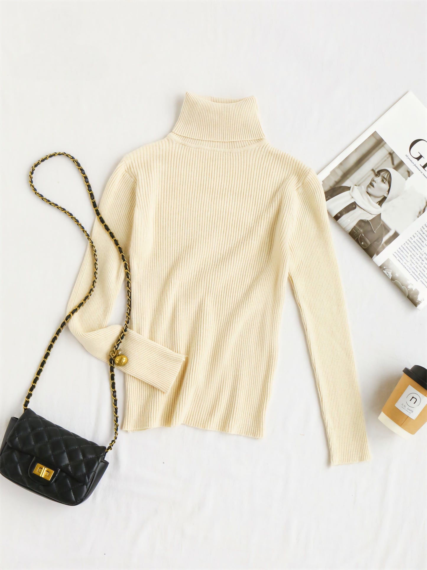 Korean Cozy Turtleneck Pullover